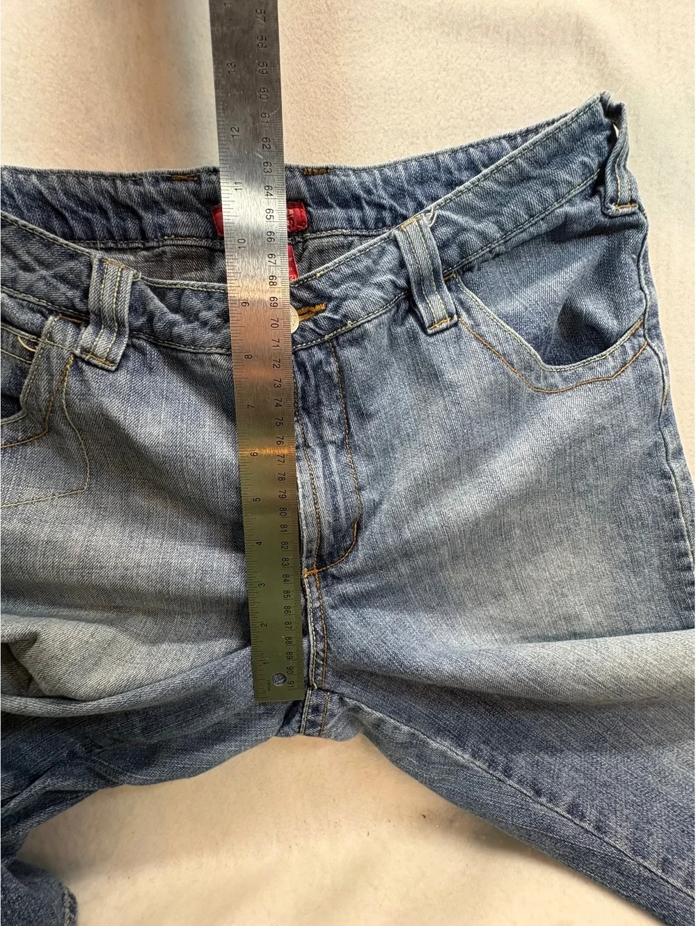 Faded Glory Missy Size 12 Women’s Denim Bermuda Shorts Medium Wash Cotton